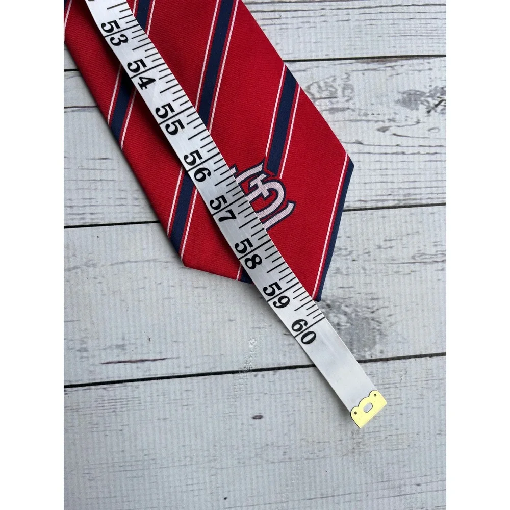 St Louis Cardinals MLB Major League STL Baseball‎ Team Striped Necktie Mens